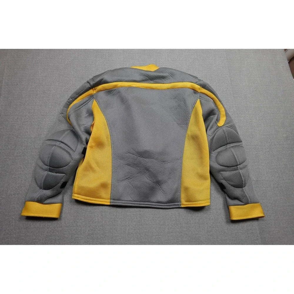 Xelement Mesh Motorcycle Jacket Mens XXL Gray Yellow Armored Vented Summer Gear